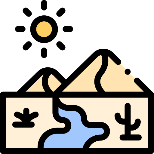 Desert Detailed Rounded Lineal color icon