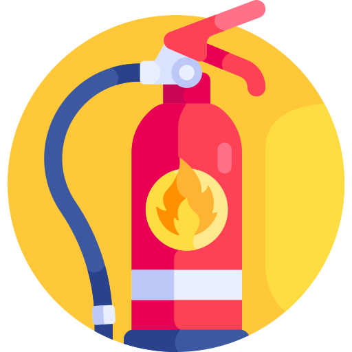 brandblusser Detailed Flat Circular Flat icoon
