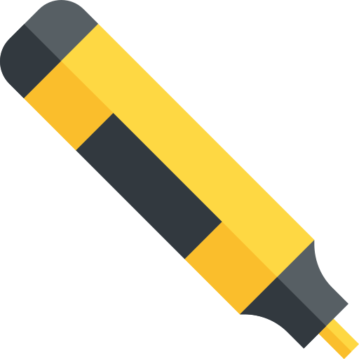 marker Basic Straight Flat icon