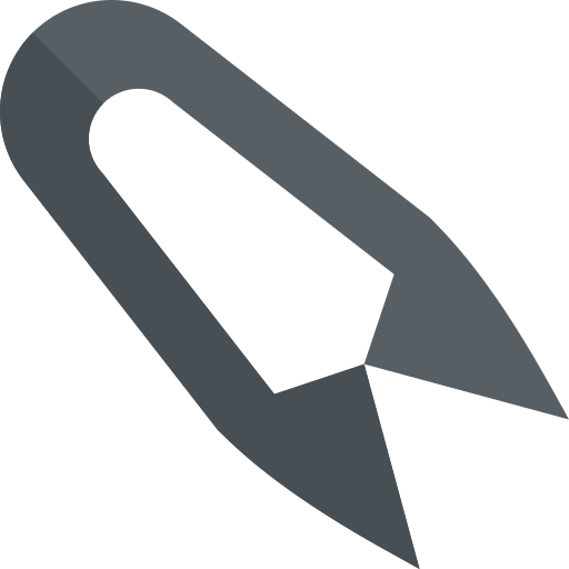 schneidewerkzeug Basic Straight Flat icon