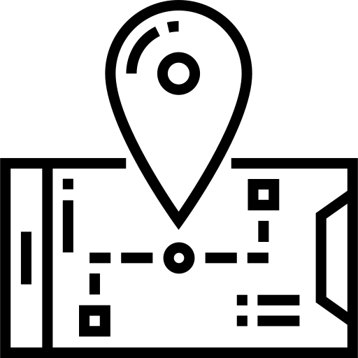 gps Detailed Straight Lineal icona