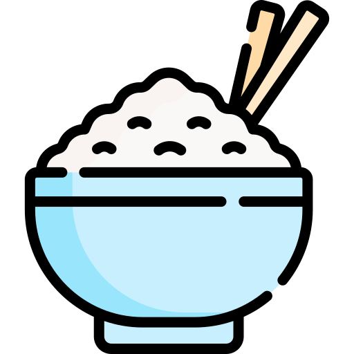 miska ryżu Special Lineal color ikona