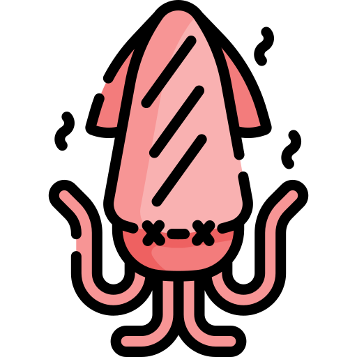 calamar Special Lineal color icono