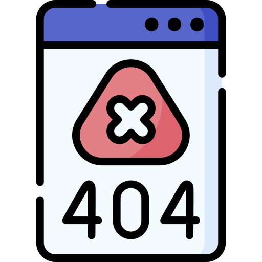 błąd 404 Special Lineal color ikona