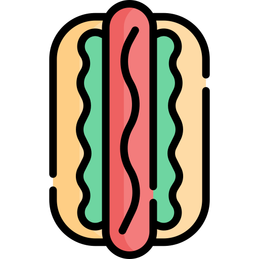 hot dog Special Lineal color ikona