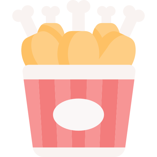 Chicken bucket Special Flat icon