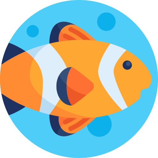 Рыба-клоун Detailed Flat Circular Flat иконка
