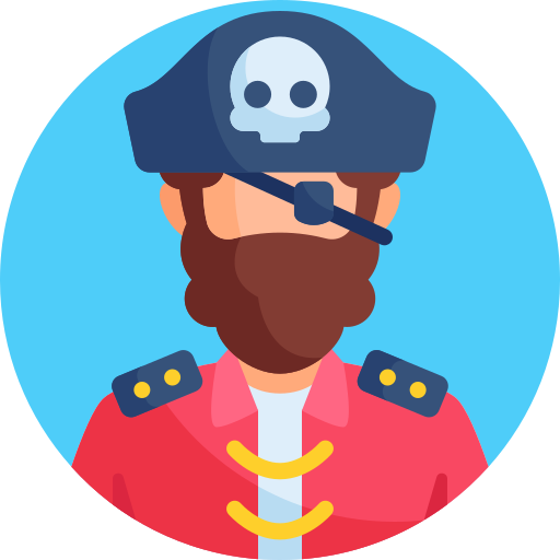 pirata Detailed Flat Circular Flat icono