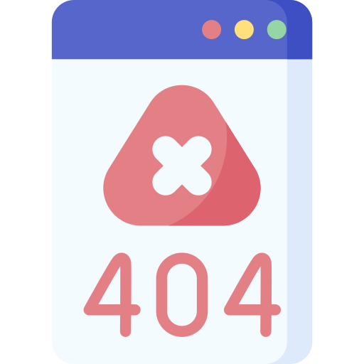 error 404 Special Flat icono