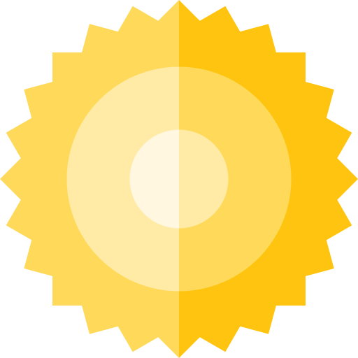太陽 Basic Straight Flat icon