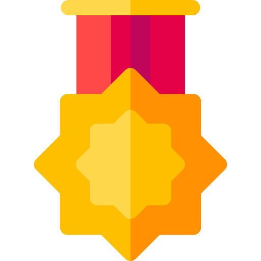 medal honoru Basic Rounded Flat ikona