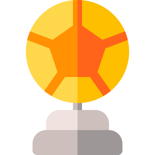 goldener ball Basic Rounded Flat icon