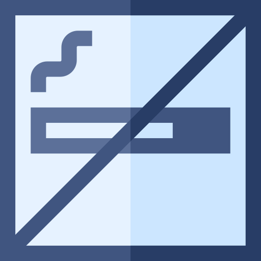 No smoking Basic Straight Flat icon