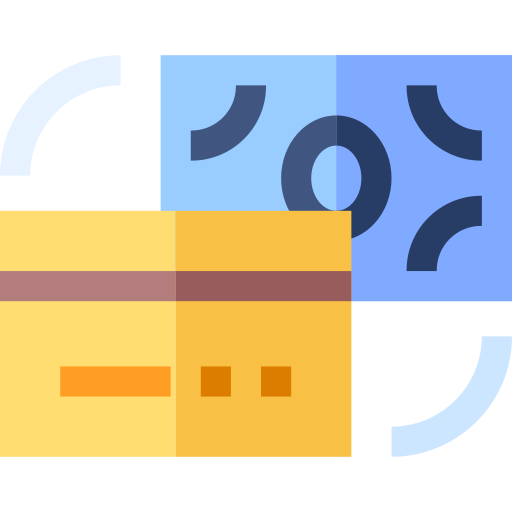 betalingsmiddel Basic Straight Flat icoon