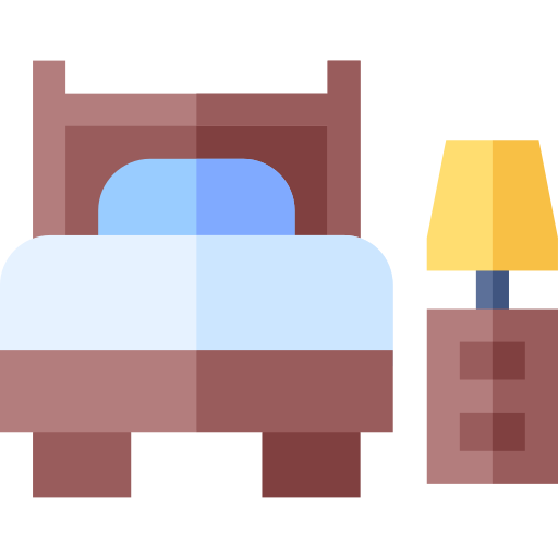 싱글 침대 Basic Straight Flat icon