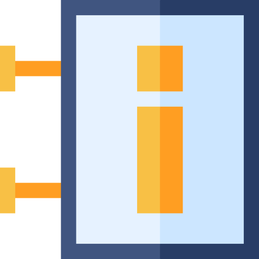 정보 표시 Basic Straight Flat icon