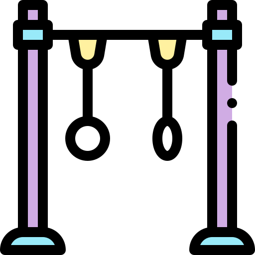 anéis de ginástica Detailed Rounded Lineal color Ícone