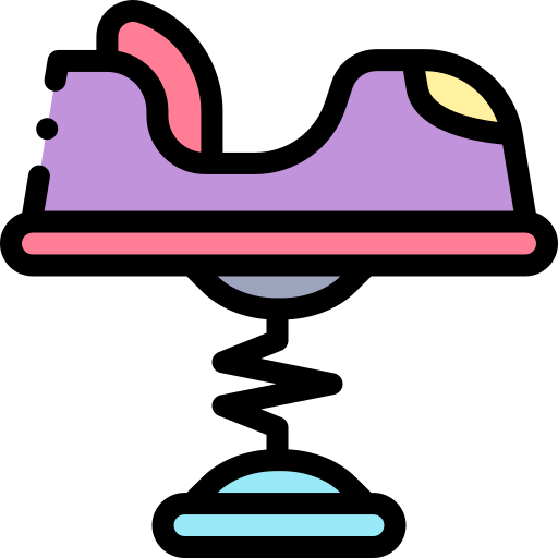 スプリングスイングカー Detailed Rounded Lineal color icon