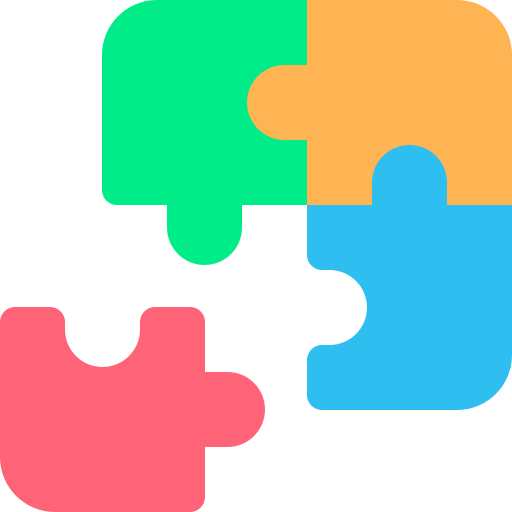 puzzle Basic Rounded Flat icon