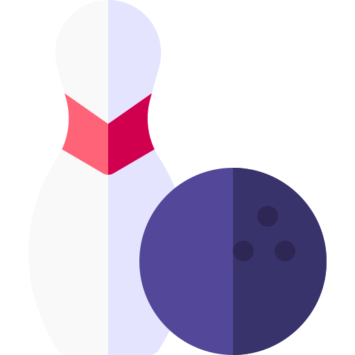 Bowling pins Basic Rounded Flat icon