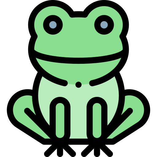 Frog Detailed Rounded Lineal color icon