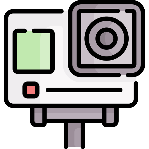 actie camera Special Lineal color icoon