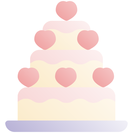 bolo de casamento Fatima Flat Ícone
