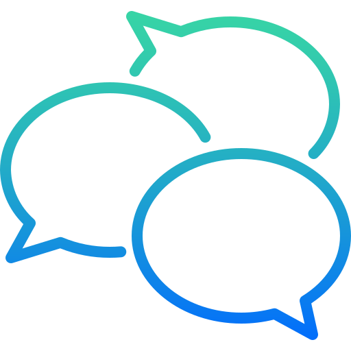 Group chat Winnievizence Outline gradient icon