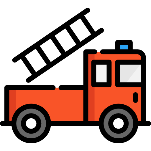 brandweerwagen Special Lineal color icoon
