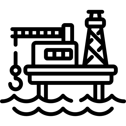 plataforma de petróleo Special Lineal Ícone
