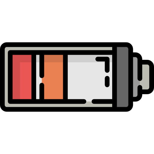 Low battery Special Lineal color icon
