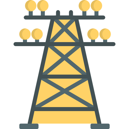 torre elétrica Special Flat Ícone
