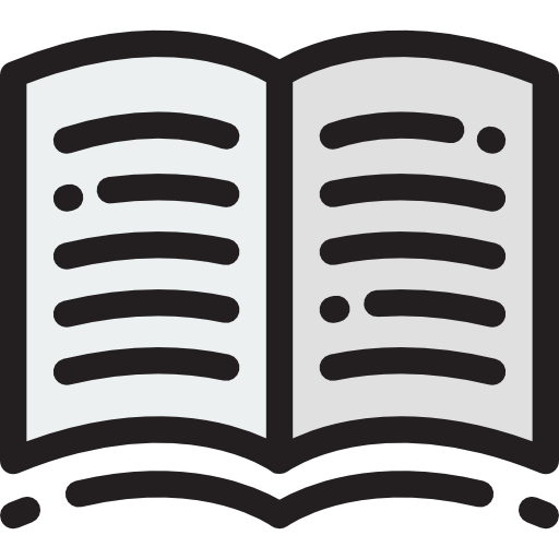 Open book Detailed Rounded Lineal color icon