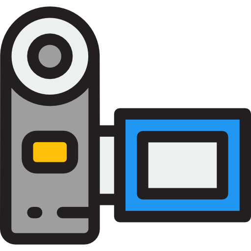 camcorder Detailed Rounded Lineal color icon