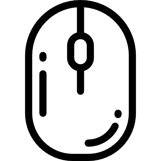 mysz Detailed Rounded Lineal ikona