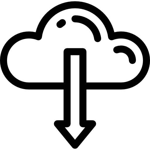 cloud computing Detailed Rounded Lineal icon