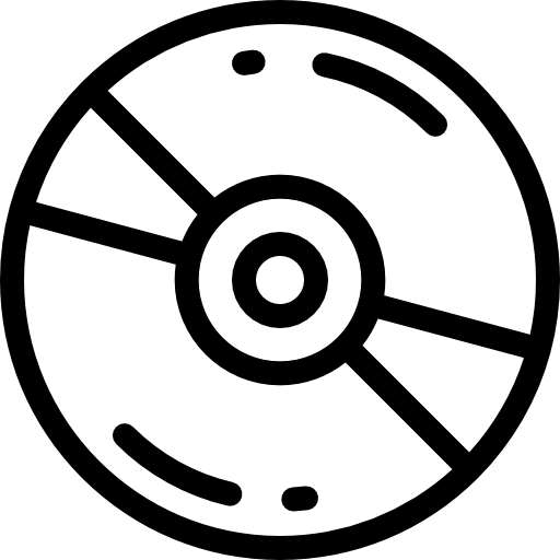 コンパクトディスク Detailed Rounded Lineal icon