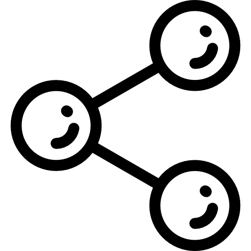 partager Detailed Rounded Lineal Icône