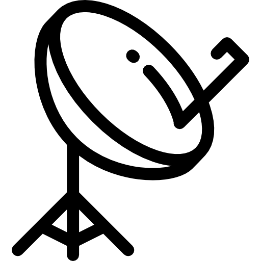 antena parabólica Detailed Rounded Lineal icono
