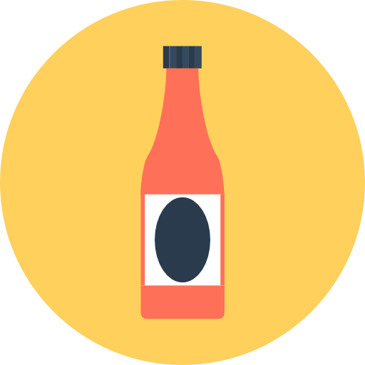 bier Flat Color Circular icon