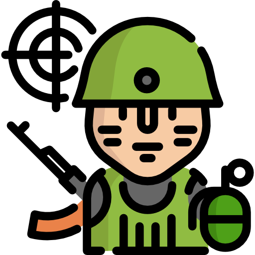 soldaat Special Lineal color icoon