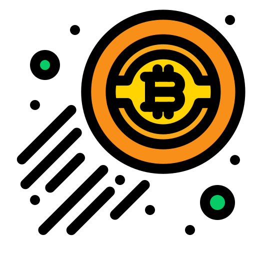 bitcoin Flatart Icons Lineal Color icoon