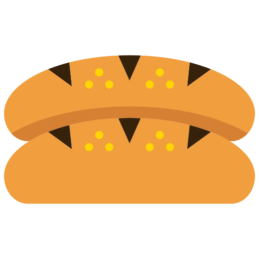 французский хлеб Generic Flat иконка