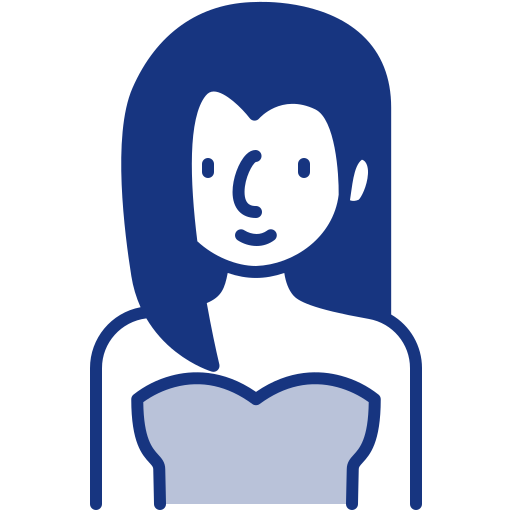femme Generic Blue Icône
