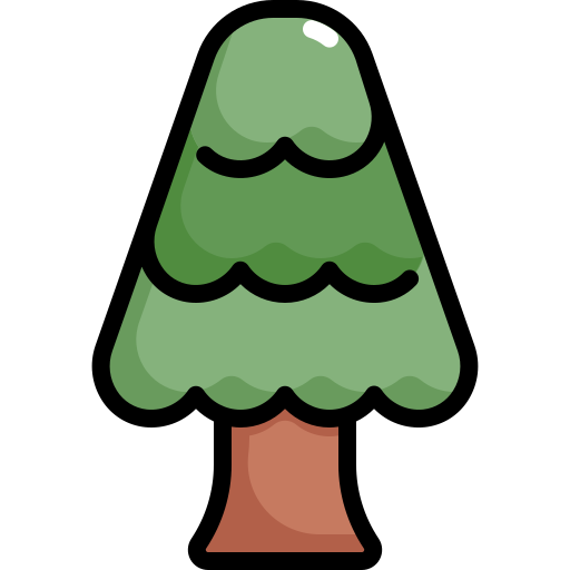 松の木 Generic Outline Color icon