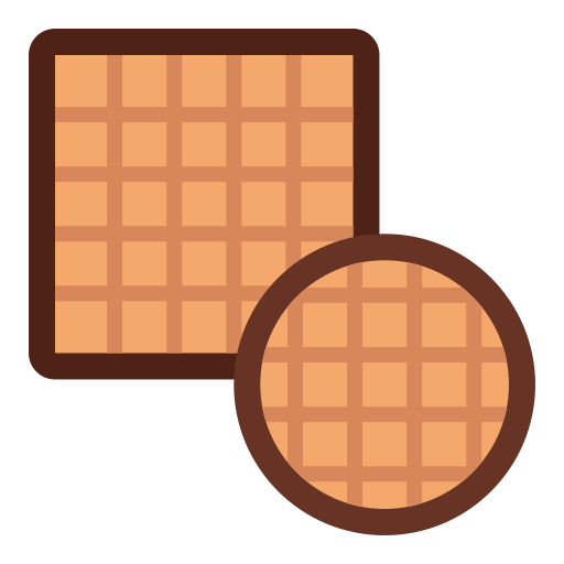 Waffle Good Ware Flat icon