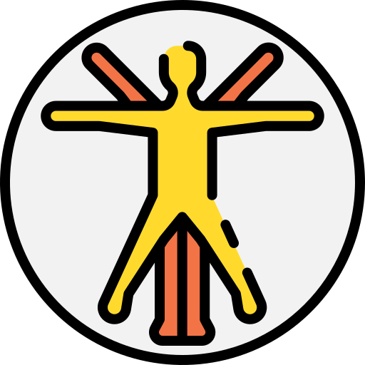 Vitruvian man Good Ware Lineal Color icon