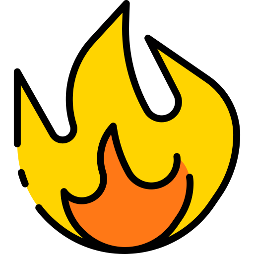 fuego Good Ware Lineal Color icono