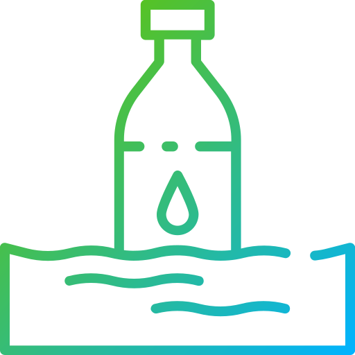 la contaminación del agua Good Ware Gradient icono