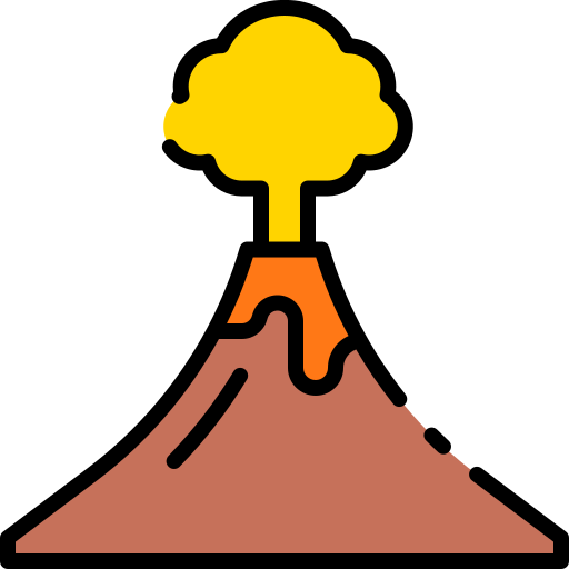 Volcano Good Ware Lineal Color icon